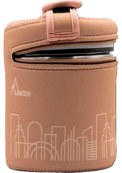 18/8 Çelik Yemek Termosu 1l + Neopren Kılıf - City - LKDLP10C