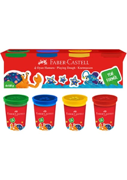 Oyun Hamuru Klasik 4'lü, Canlı Renkler,yumuşak Hamur Oyun Seti fiyatları