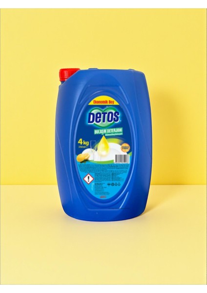 Detos 4000 ml Limon Özlü Elde Yıkama Bulaşık Deterjanı
