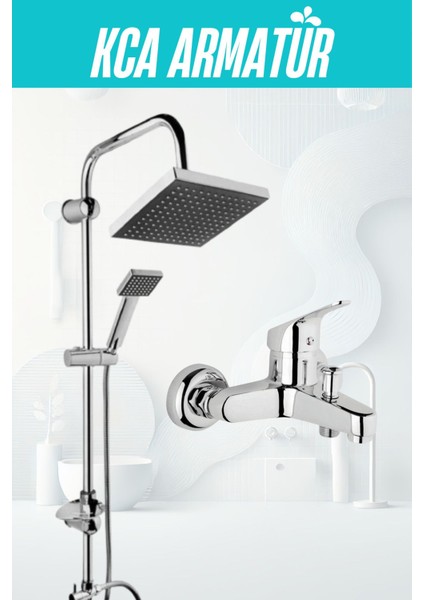 Elmina Paslanmaz Pirinç Gövdeli Krom Kaplama Banyo Duş Seti – Kireç Önleyici Sistemli, Kolay Montajlı fiyatları