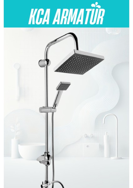 Elmina Paslanmaz Pirinç Gövdeli Krom Kaplama Banyo Duş Seti – Kireç Önleyici Sistemli, Kolay Montajlı modelleri