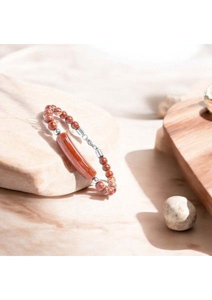 Mestore Kırmızı Jasper Doğaltaş Çelik Halat ve Çelik Klipsli Bileklik 31682B19D5 fiyatları