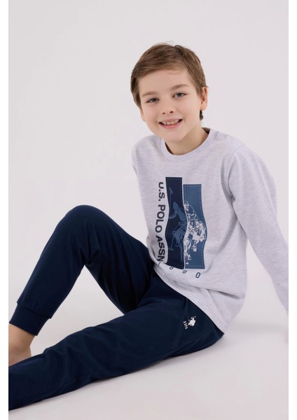 U.s. Polo Assn Uzun Kol Pijama Takım US2206-4 Karmelanj fiyatları