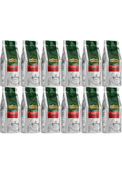 Banquet Medium Espresso Beans Çekirdek Kahve 1000 gr x 12 Paket