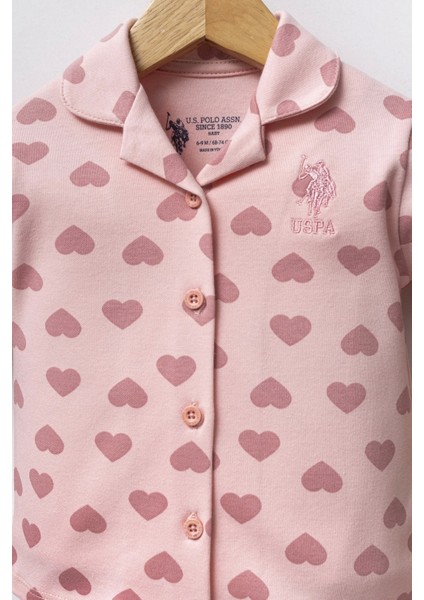 U.s. Polo Assn Gömlek Pijama Takımı USB2711 Açık Pembe fiyatları