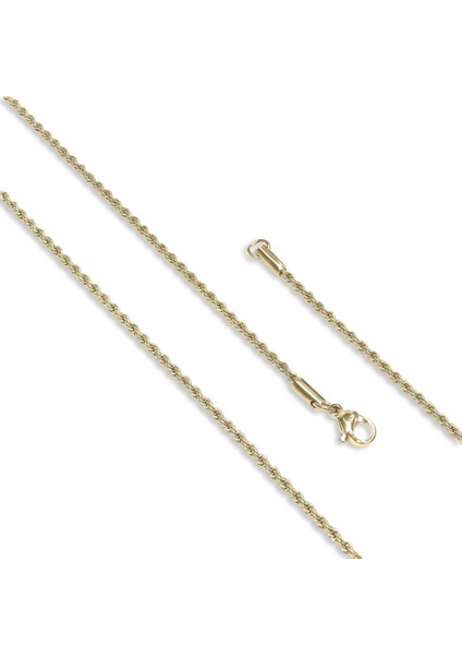 Mestore Sarmal Halat Çelik Kolye 2mm 3168CEK023