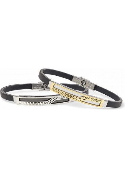 Mestore Desenli Çelik Bileklik 3168SCB001