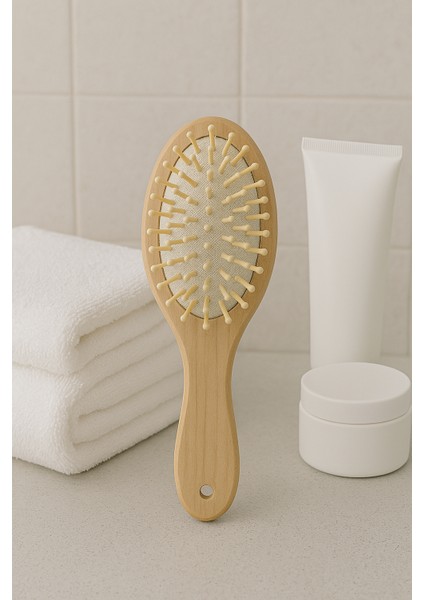 Bambu Uçlu Fırça Ahşap Saç Fırçası - Bambu Dişli Şaç Fırçası modelleri