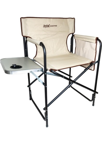 0317 Fonksiyonel Sehpalı Kamp Sandalyesi - Bej