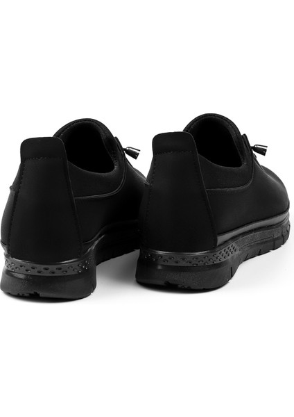 Kadın Siyah Süet Ortopedik Anne Ayakkabısı - Rahat Kaymaz Taban, Bağcıklı Günlük Yürüyüş Ayakkabısı fiyatları