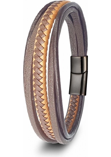Mestore Taba Kahve Çoklu Deri Bileklik 31683B2D8