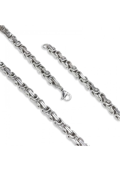 Mestore Kral Erkek Çelik Kolye 5mm 31684P6D80 modelleri