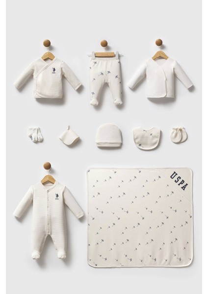 U.s. Polo Assn Hastane Cıkısı 10’lu Set USB2602 Ekru