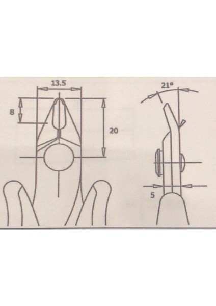 Piergiacomi TRE03NB Yan Keski - 5 Adet Avantajlı Paket indirimleri