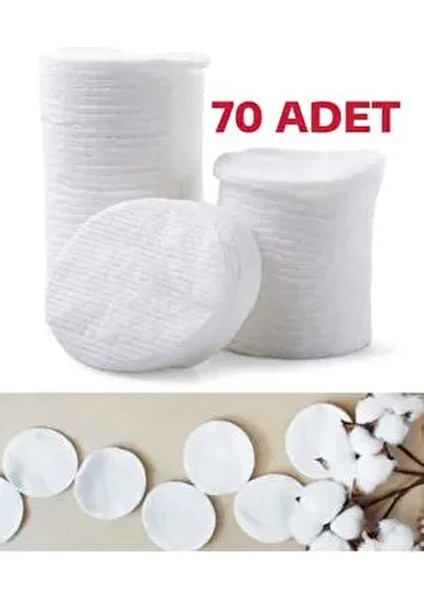 1 Paket 70 Adet Makyaj Temizleme Pamuğu Pedi Pamuk