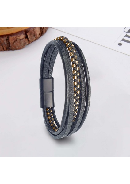 Mestore Sarı Hematit ve Çoklu Deri Bileklik 31684B3D2 fiyatları