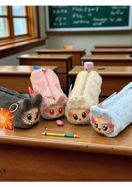 Labubu Anahtarlık ve Kalemlik Bir Arada Yeni Model Oyuncak Peluş