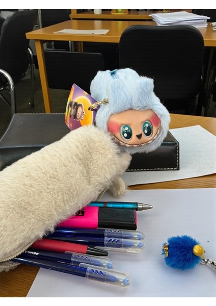 Labubu Anahtarlık ve Kalemlik Bir Arada Yeni Model Oyuncak Peluş fiyatları