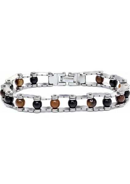 Mestore Kaplan Gözü ve Oniks Taşlı Ayarlanabilir Çelik Bileklik 31682B24D4 fiyatları
