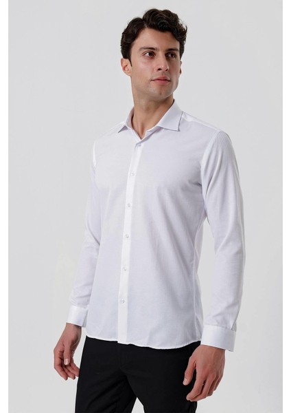 Gk 677 Slim Fit Beyaz Altro Gömlek fiyatları