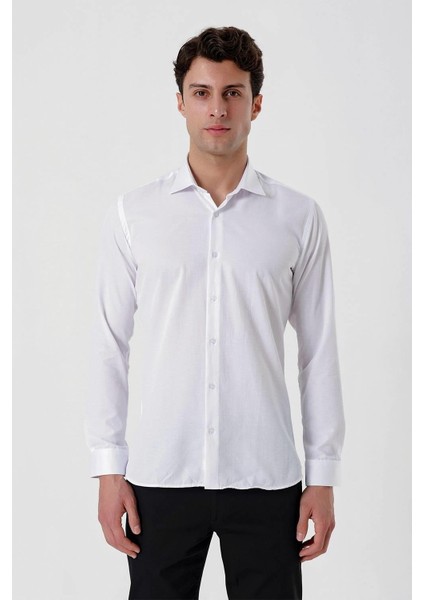 Gk 677 Slim Fit Beyaz Altro Gömlek indirimleri