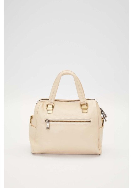 Krem Taş Kuşak Aksesuarlı El Çantası fırsatları