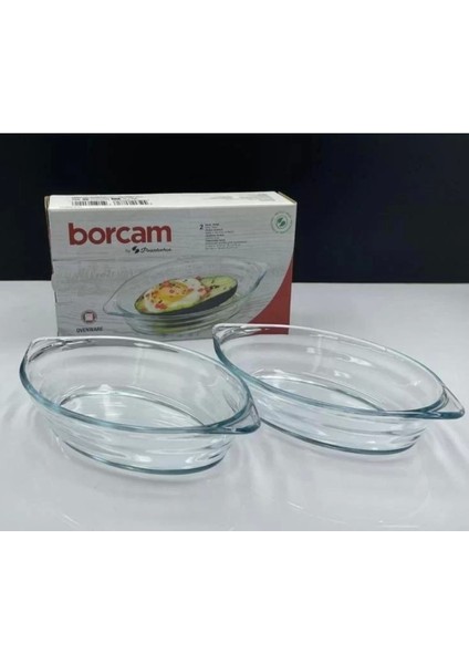 590007 Borcam Tepsi 520 cc 22.4CMX13CM 2'li