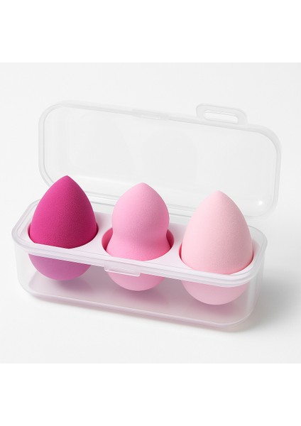 3'lü Makyaj Sünger+5'l Kutulu Makyaj Fırçası Seti modelleri