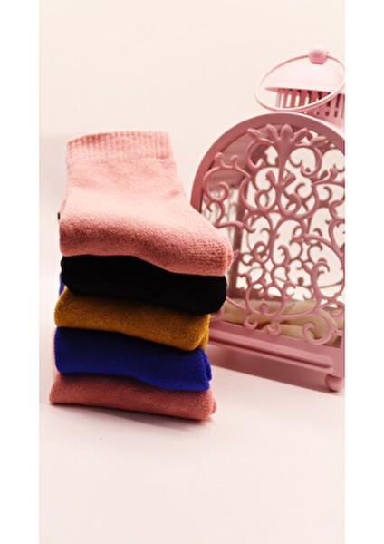 5'li Kalın Karışık Renkli Kışlık Kadın Erkek Unısex Ekonomik Termal Havlu Çorap Seti indirimleri
