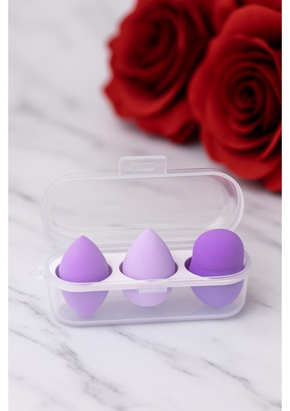 3'lü Makyaj Sünger+5'l Kutulu Makyaj Fırçası Seti fırsatları