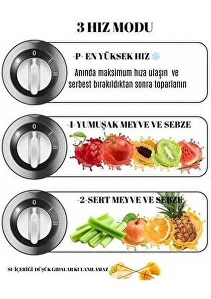 Frutta Katı Meyve Sıkacağı, 500W, 1,5 Lt, Quickclean, Damlama Önleyici Riomi