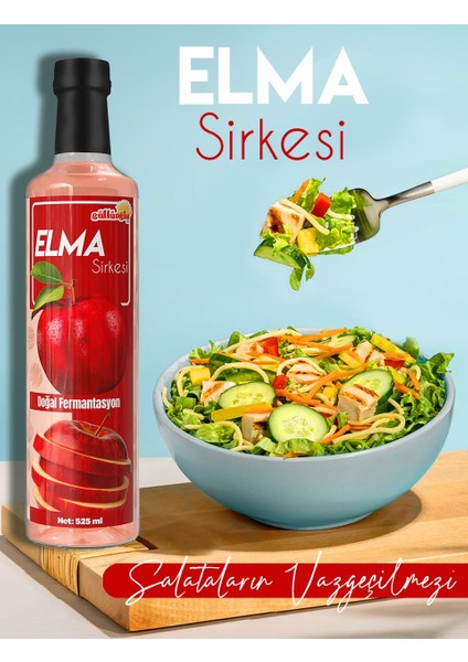 Elma Sirkesi x 3 Adet 525 ml modelleri