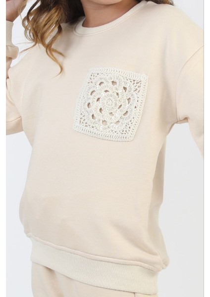 Kız Payetli Triko Cep Detaylı Takım modelleri