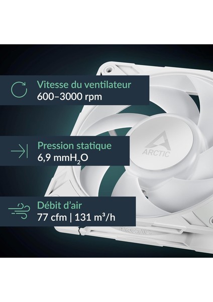 P12 Pro Argb White 120MM 3000RPM 77CFM Yüksek Performans Kasa Fanı (ACFAN00311A) fiyatları