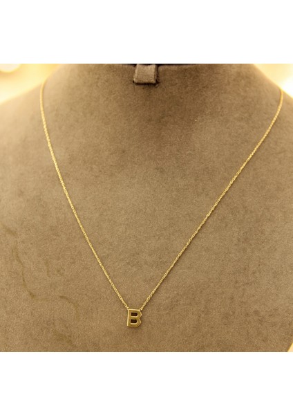 14 Ayar Altın Küçük Boy Harfli Kolyeler