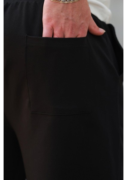 Siyah Rahat Kesim Paçası Lastikli Erkek Eşofman Altı E6573 modelleri