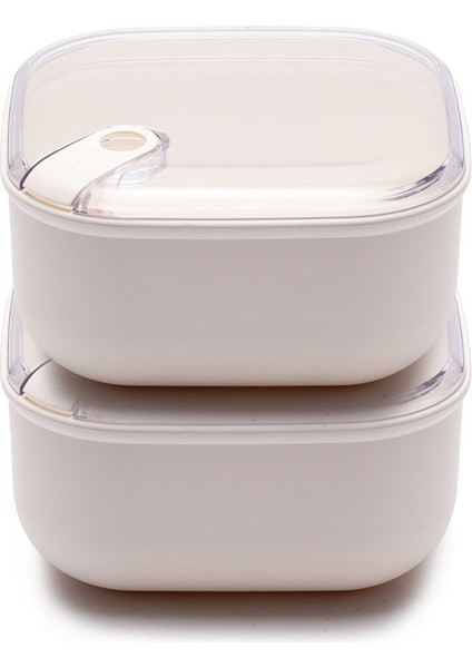 Pull Box Kare Saklama Kabı 2l 2'li Set