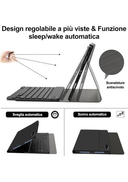 Honor Pad X9 11.5 Inç 2023 Uyumlu Klavyeli Tablet Kılıf Kablosuz Bluetooth Özellikli Kalem Tutuculu fırsatları