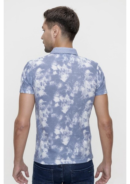 Ts 798 Slim Fit Mavi Spor T-Shirt modelleri