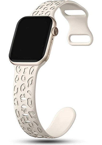 Apple Watch 10 42MM – 6 7 8 9 10 Se Uyumlu 38-40-41MM Leopar Desenli 2'li Silikon Kordon Seti fiyatları