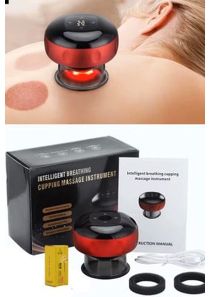 Şarjlı Vakumlu Anti Vantuz Işık Isıtma Bardak Hacamat Kupa Masaj Aleti modelleri