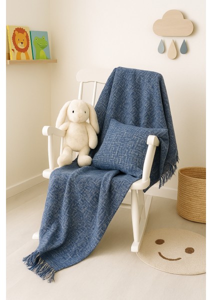 Erkek Çocuk Odası Müslin Örtü Mavi 170 x 220 modelleri