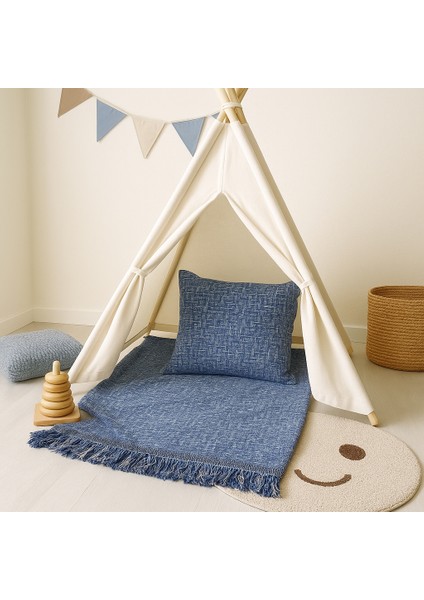 Erkek Çocuk Odası Müslin Örtü Mavi 170 x 220 fırsatları