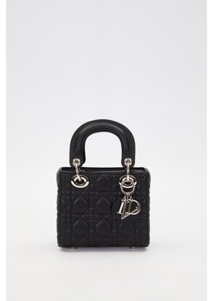 Siyah Silver Akseusar Detaylı El Çantası