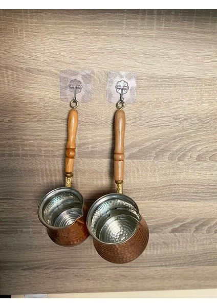 10 Adet Şefaf Yapışkanlı Banyo Askısı Güçlü Yapışkanlı Mutfak Askısı Stiker Kancalı Askı