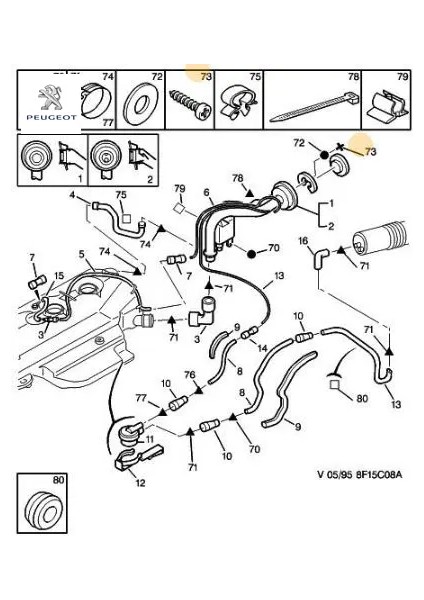 Saç Vidasi Peugeot 6924.E4