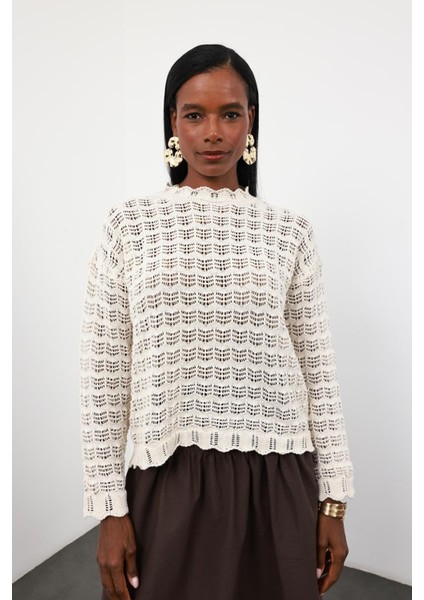 Naturel Ajurlu Triko 98071