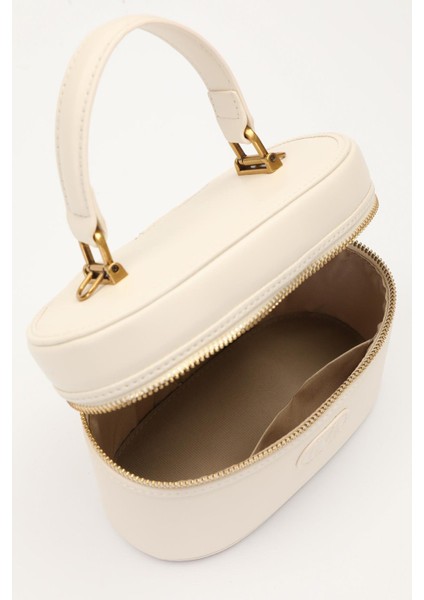 Krem Elips Model El Çantası modelleri