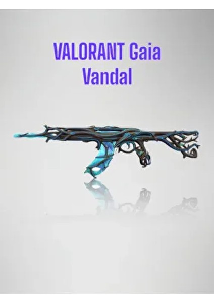Valorant Gaia Vandal Efsanevi Tasarımı 3D Yazıcı ile Üretilmiş Dekoratif Model