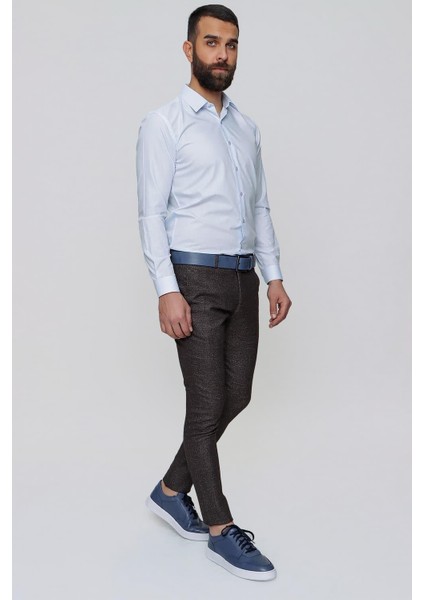 P 1090 Slim Fit Kahve Spor Pantolon modelleri